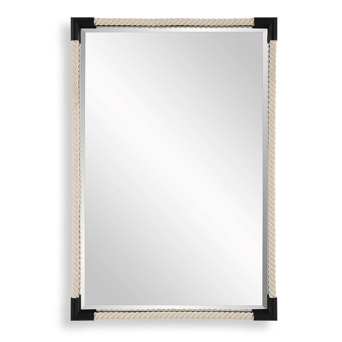 Marina Mirror Matte Black-Mirrors/Pictures-Uttermost-Lighting Design Store