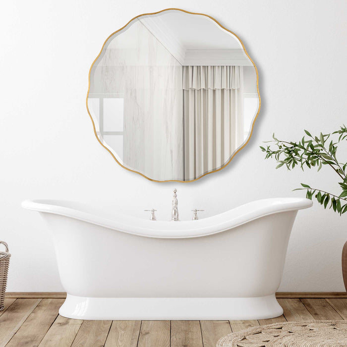 Aneta Mirror Aged Gold-Mirrors/Pictures-Uttermost-Lighting Design Store