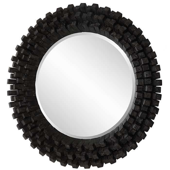 Circle Of Piers Mirror Ebony Stain-Mirrors/Pictures-Uttermost-Lighting Design Store