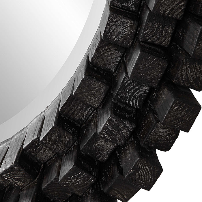 Circle Of Piers Mirror Ebony Stain-Mirrors/Pictures-Uttermost-Lighting Design Store