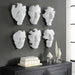 Self-Portrait Wall Decor, Set/6 Matte White-Mirrors/Pictures-Uttermost-Lighting Design Store