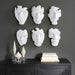 Self-Portrait Wall Decor, Set/6 Matte White-Mirrors/Pictures-Uttermost-Lighting Design Store