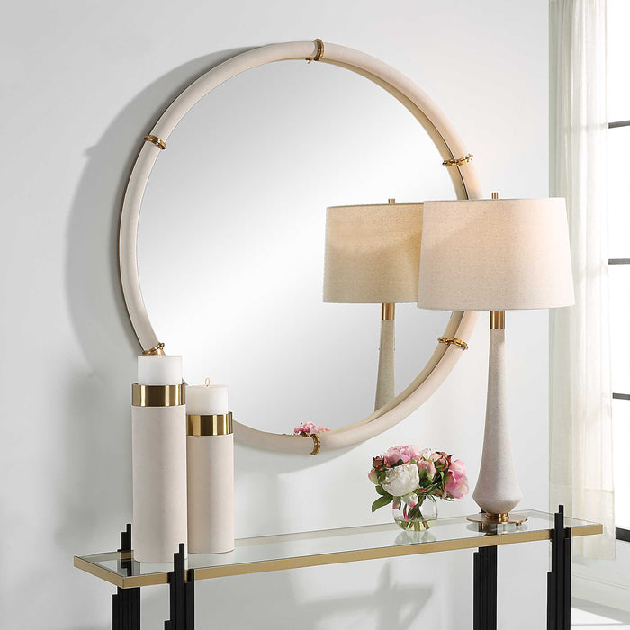 Cyprus Mirror Brass Plated Steel-Mirrors/Pictures-Uttermost-Lighting Design Store