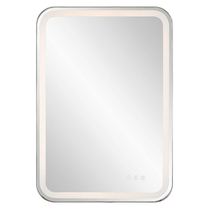 Crofton Mirror Polished Nickel-Mirrors/Pictures-Uttermost-Lighting Design Store