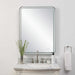 Crofton Mirror Satin Black-Mirrors/Pictures-Uttermost-Lighting Design Store