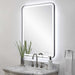 Crofton Mirror Satin Black-Mirrors/Pictures-Uttermost-Lighting Design Store