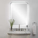Crofton Mirror Satin Black-Mirrors/Pictures-Uttermost-Lighting Design Store