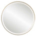 Crofton Mirror Brushed Brass-Mirrors/Pictures-Uttermost-Lighting Design Store