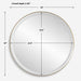 Crofton Mirror Brushed Brass-Mirrors/Pictures-Uttermost-Lighting Design Store