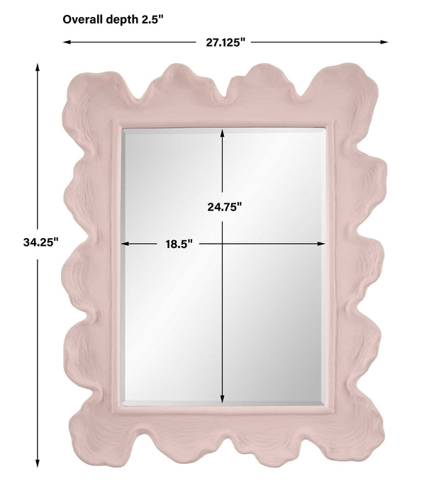 Sea Mirror Soft Rosewater Pink-Mirrors/Pictures-Uttermost-Lighting Design Store