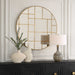 Geometric Mirror Antiqued Gold Leaf-Mirrors/Pictures-Uttermost-Lighting Design Store