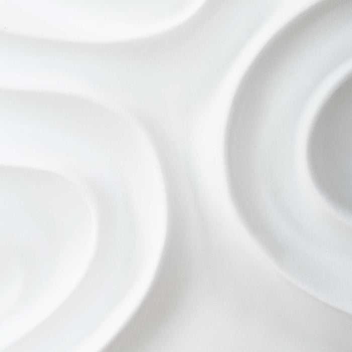 Snowdrift Wall Decor, S/4 White-Mirrors/Pictures-Uttermost-Lighting Design Store