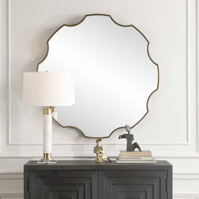 Gearing Up Mirror Antiqued Golden Bronze-Mirrors/Pictures-Uttermost-Lighting Design Store