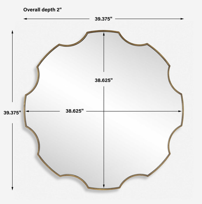 Gearing Up Mirror Antiqued Golden Bronze-Mirrors/Pictures-Uttermost-Lighting Design Store