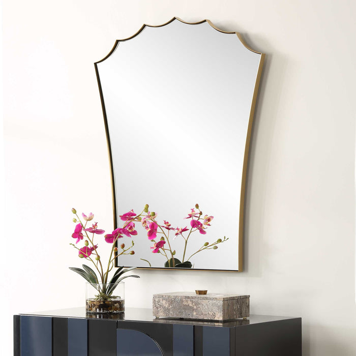 Monarch Mirror Antique Brass-Mirrors/Pictures-Uttermost-Lighting Design Store