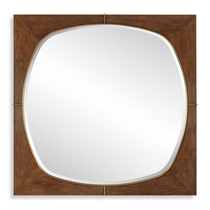 Garonne Mirror Plated Brass-Mirrors/Pictures-Uttermost-Lighting Design Store