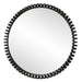 Corona Mirror Satin Black-Mirrors/Pictures-Uttermost-Lighting Design Store