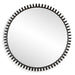 Corona Mirror Satin Black-Mirrors/Pictures-Uttermost-Lighting Design Store