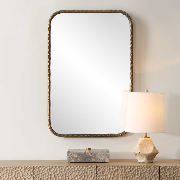 A Little Knotty Mirror Aged Bronze-Mirrors/Pictures-Uttermost-Lighting Design Store
