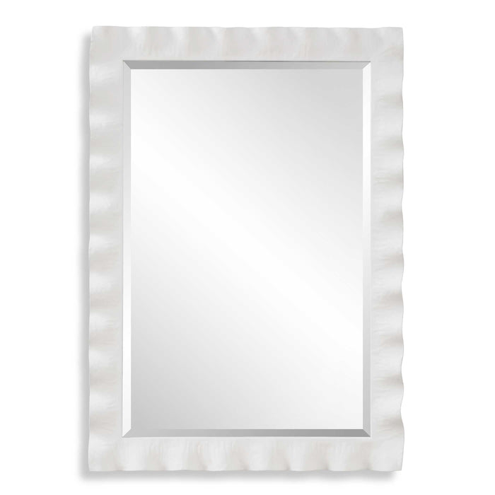 Haya Mirror White-Mirrors/Pictures-Uttermost-Lighting Design Store