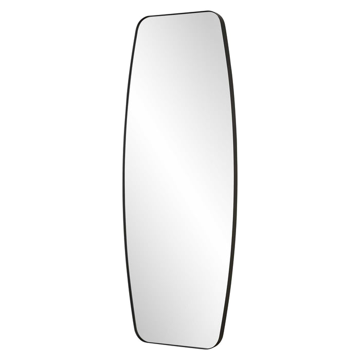 Caspian Mirror Satin Black-Mirrors/Pictures-Uttermost-Lighting Design Store