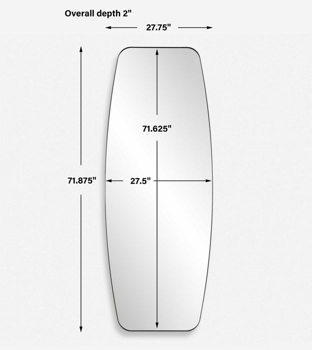 Caspian Mirror Satin Black-Mirrors/Pictures-Uttermost-Lighting Design Store