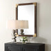 Rhea Mirror Antiqued Gold Iron-Mirrors/Pictures-Uttermost-Lighting Design Store