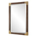 Rhea Mirror Antiqued Gold Iron-Mirrors/Pictures-Uttermost-Lighting Design Store