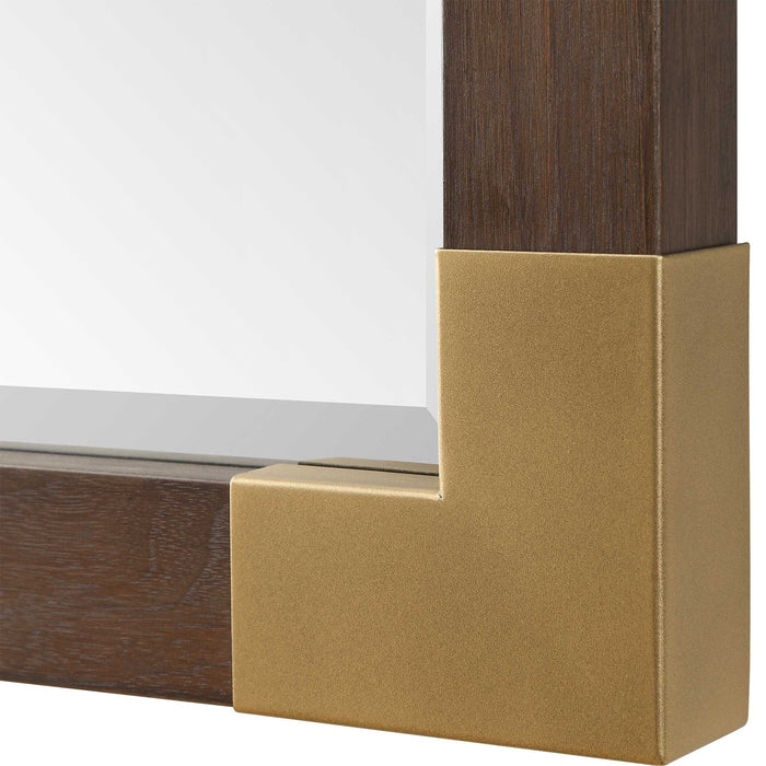 Rhea Mirror Antiqued Gold Iron-Mirrors/Pictures-Uttermost-Lighting Design Store