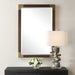 Rhea Mirror Antiqued Gold Iron-Mirrors/Pictures-Uttermost-Lighting Design Store