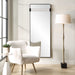 Stratton Mirror Satin Black-Mirrors/Pictures-Uttermost-Lighting Design Store