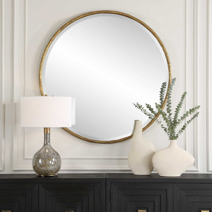 Sutton Mirror Aged Gold-Mirrors/Pictures-Uttermost-Lighting Design Store