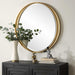 Rhodes Mirror Antiqued Gold Leaf-Mirrors/Pictures-Uttermost-Lighting Design Store