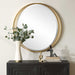 Rhodes Mirror Antiqued Gold Leaf-Mirrors/Pictures-Uttermost-Lighting Design Store