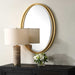 Rhodes Mirror Antiqued Gold Leaf-Mirrors/Pictures-Uttermost-Lighting Design Store