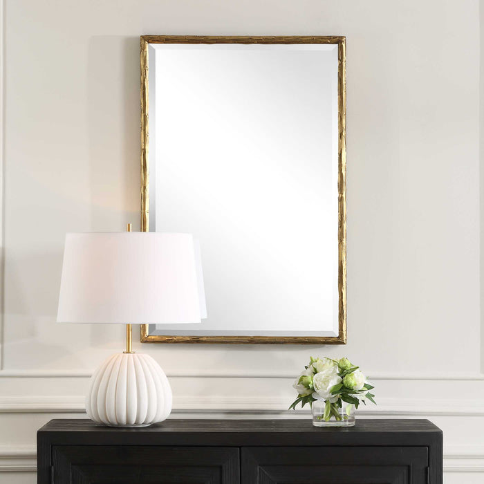 Sutton Mirror Aged Gold-Mirrors/Pictures-Uttermost-Lighting Design Store
