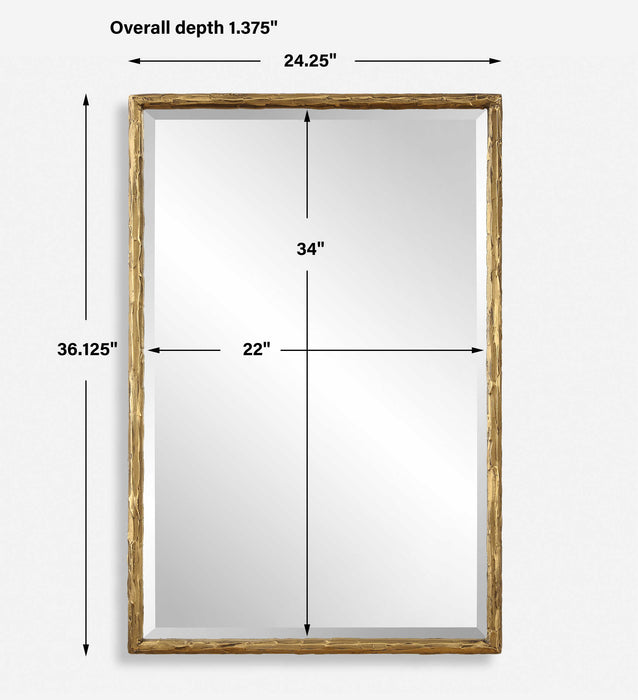 Sutton Mirror Aged Gold-Mirrors/Pictures-Uttermost-Lighting Design Store