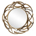 Cutting Edge Mirror Antiqued Golden Bronze-Mirrors/Pictures-Uttermost-Lighting Design Store