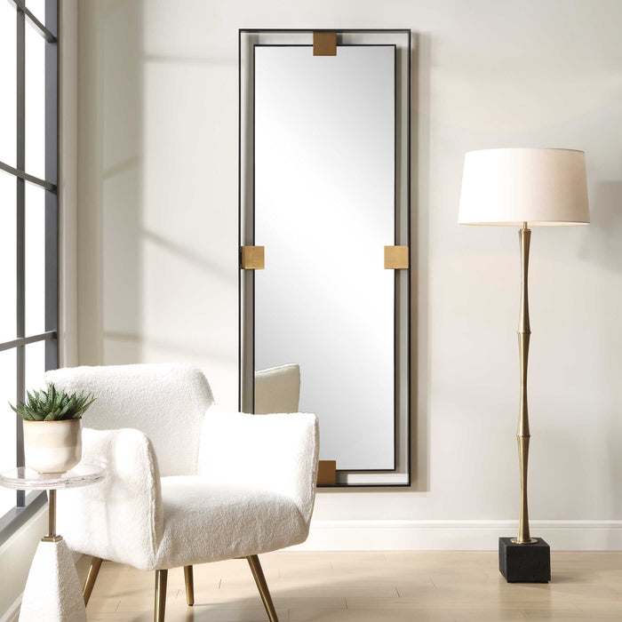 Cornerstone Mirror Brushed Brass-Mirrors/Pictures-Uttermost-Lighting Design Store