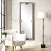Cornerstone Mirror Brushed Brass-Mirrors/Pictures-Uttermost-Lighting Design Store