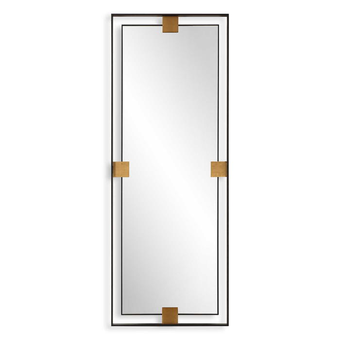 Cornerstone Mirror Brushed Brass-Mirrors/Pictures-Uttermost-Lighting Design Store