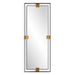 Cornerstone Mirror Brushed Brass-Mirrors/Pictures-Uttermost-Lighting Design Store