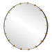 Pali Mirror Antiqued Brushed Gold-Mirrors/Pictures-Uttermost-Lighting Design Store