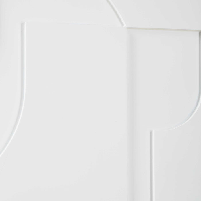 Contours Wall Decor, S/2 Solid White-Mirrors/Pictures-Uttermost-Lighting Design Store