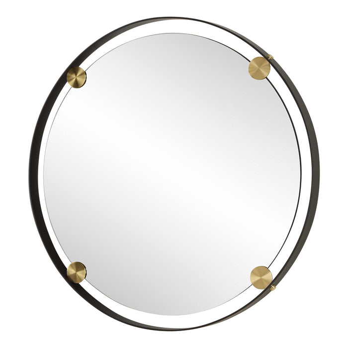 Radius Mirror Dark Bronze-Mirrors/Pictures-Uttermost-Lighting Design Store