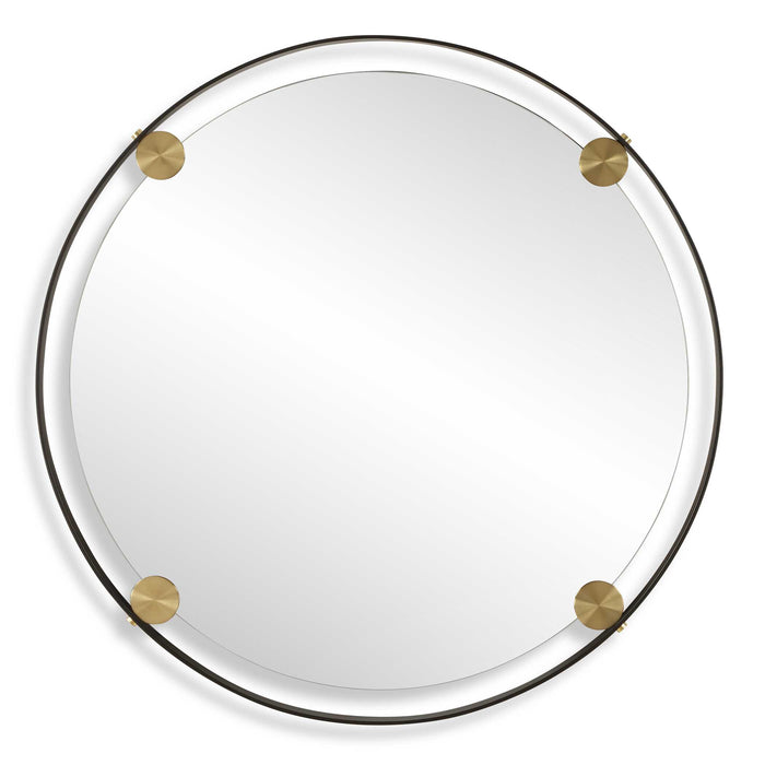 Radius Mirror Dark Bronze-Mirrors/Pictures-Uttermost-Lighting Design Store