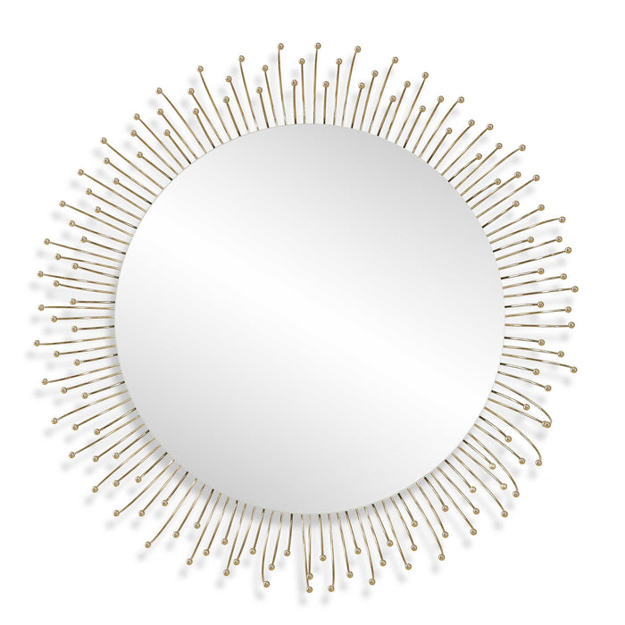 Aga Mirror Plated Gold-Mirrors/Pictures-Uttermost-Lighting Design Store