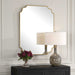 Lennyn Mirror Antiqued Gold Leaf-Mirrors/Pictures-Uttermost-Lighting Design Store