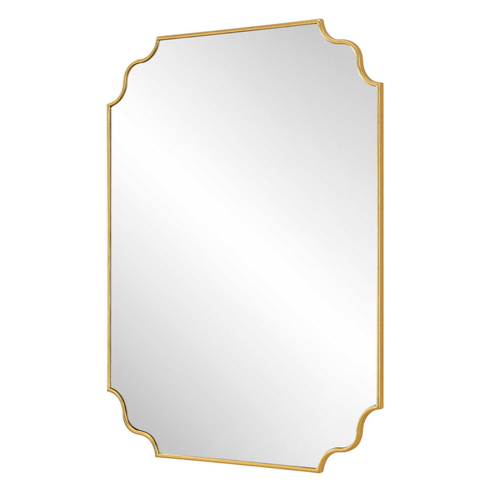 Lennyn Mirror Antiqued Gold Leaf-Mirrors/Pictures-Uttermost-Lighting Design Store