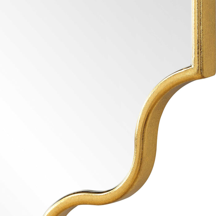 Lennyn Mirror Antiqued Gold Leaf-Mirrors/Pictures-Uttermost-Lighting Design Store